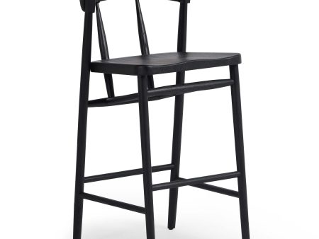 Buxton Bar & Counter Stool, Black Oak Online now