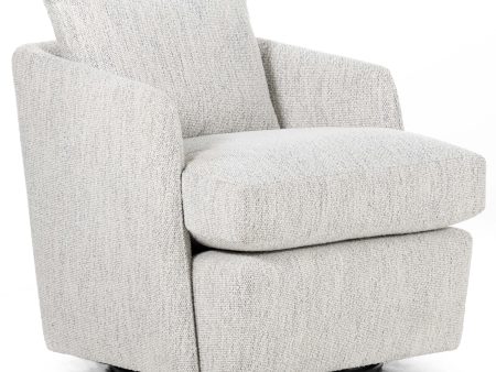 Whittaker Swivel Chair, Merino Cotton Hot on Sale