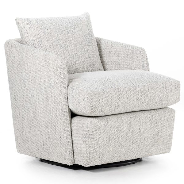 Whittaker Swivel Chair, Merino Cotton Hot on Sale