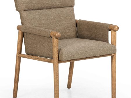 Almada Arm Chair, Alcala Fawn For Discount