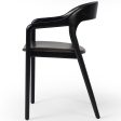 Amare Leather Arm Chair, Sonoma Black on Sale