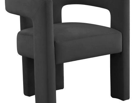 Sloane Velvet Chair, Black Online Sale