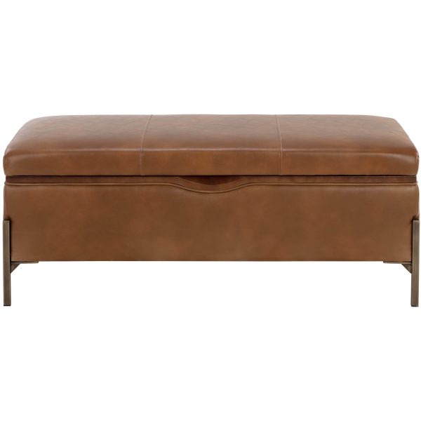 Kael Storage Bench, Tobacco Tan For Discount