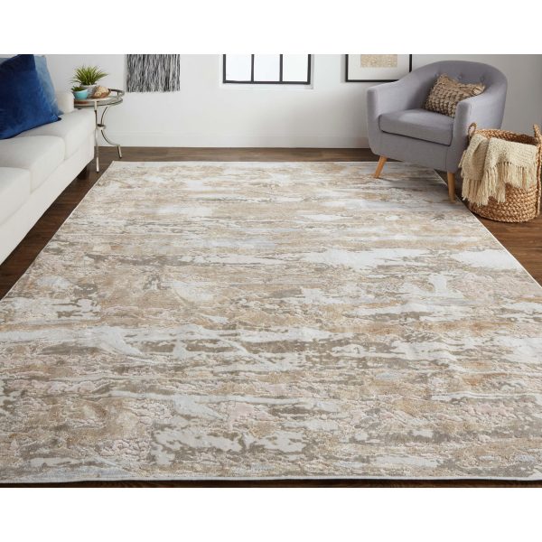 Feizy Rug Laina 39G5F, Beige Gray Hot on Sale