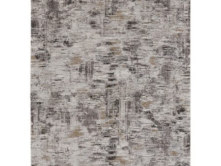 Feizy Rug Vancouver 39FHF, Ivory Charcoal For Sale