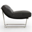 Alaia Leather Chair, Heirloom Black Hot on Sale