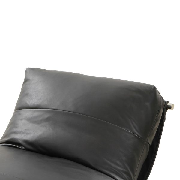 Alaia Leather Chair, Heirloom Black Hot on Sale