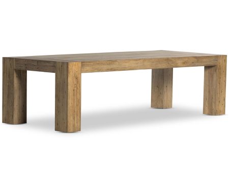 Abaso Dining Table, Rustic Wormwood For Cheap