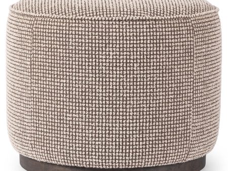 Sinclair Round Ottoman, Barrow Taupe Discount