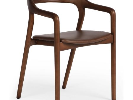 Amare Leather Arm Chair, Sonoma Coco For Cheap