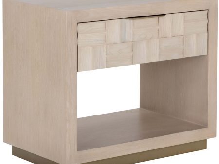 Akava Nightstand, Light Oak on Sale