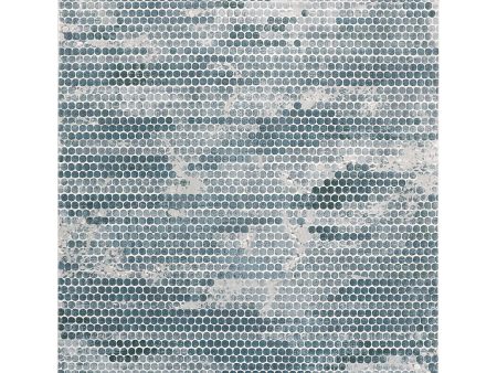 Feizy Rug Atwell 3171F, Blue Silver Online Hot Sale