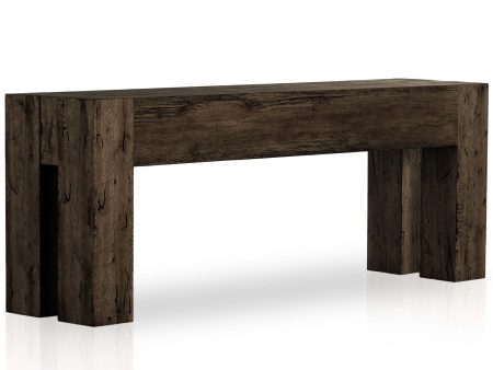 Abaso Console Table, Rustic Ebony Cheap