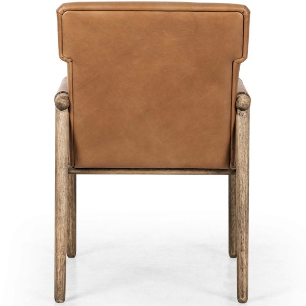 Almada Leather Arm Chair, Valencia Camel Online Hot Sale