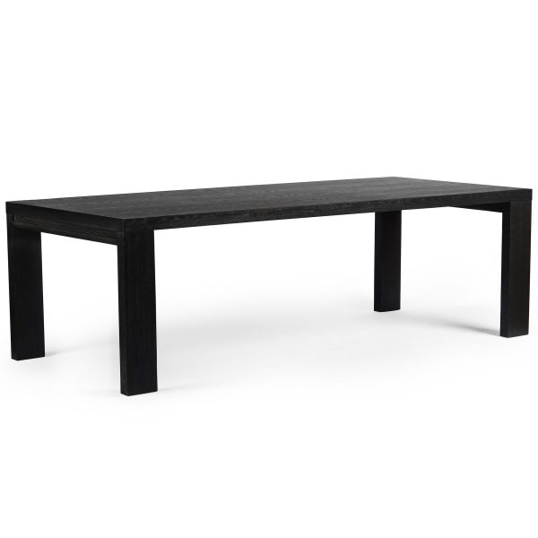 Millie Dining Table, Drifted Matte Black Hot on Sale