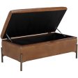 Kael Storage Bench, Tobacco Tan For Discount