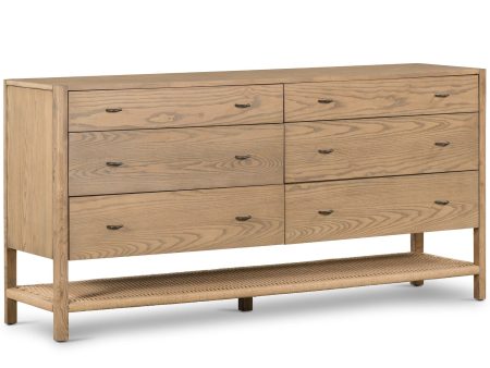 Zuma 6 Drawer Dresser, Dune Ash For Discount