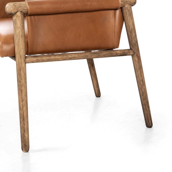 Almada Leather Arm Chair, Valencia Camel Online Hot Sale