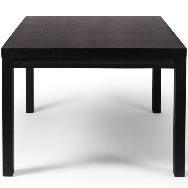 Millie Dining Table, Drifted Matte Black Hot on Sale