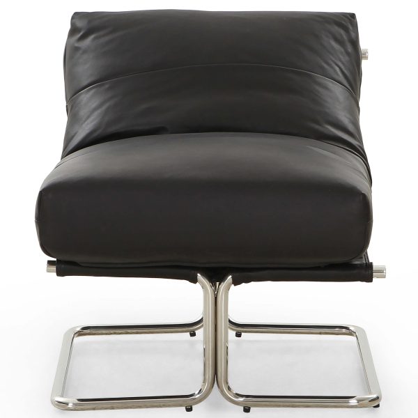 Alaia Leather Chair, Heirloom Black Hot on Sale