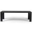 Millie Dining Table, Drifted Matte Black Hot on Sale