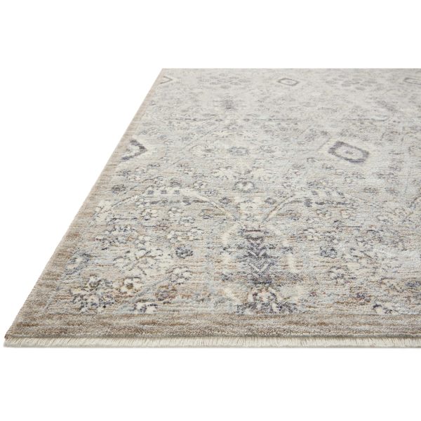 Amber Lewis x Loloi Rug Zuma ZUM-07, Silver Sky Cheap