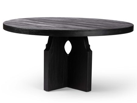 Allandale Round Dining Table, Black Sale