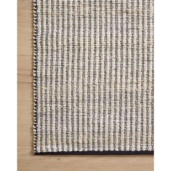 Angela Rose x Loloi Rug Colton CON-02, Ivory Black For Sale