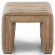 Augustine 21  Leather Ottoman, Palermo Drift on Sale