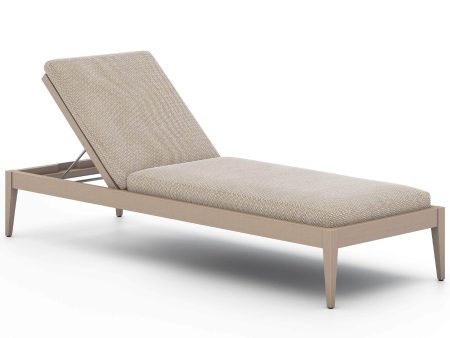 Sherwood Outdoor Chaise, Faye Sand Washed Brown Online Hot Sale