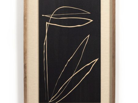 Abstract Botanic Line Drawing by Roseanne Kenny, Taupe For Discount