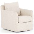 Banks Swivel Chair, Cambric Ivory Supply