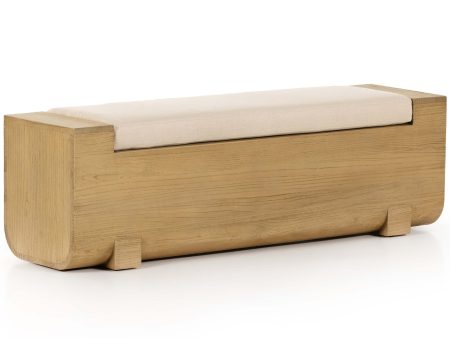 Ward Accent Bench, Natural Nettlewood Hot on Sale