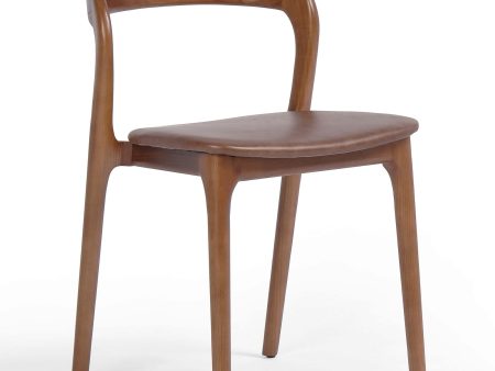 Amare Leather Dining Chair, Sonoma Coco, Set of 2 For Discount