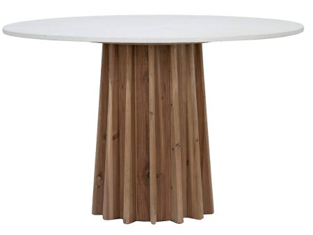 Adonis Dining Table, White Concrete on Sale