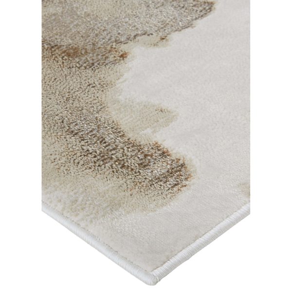 Feizy Rug Aura 3727F, Beige Gold Fashion