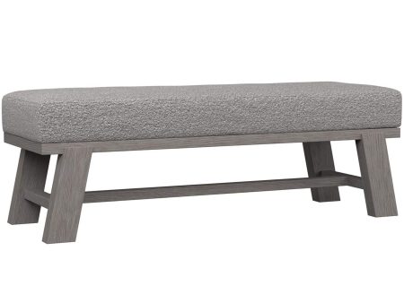 Trianon Upholstered Bench, Gris For Discount