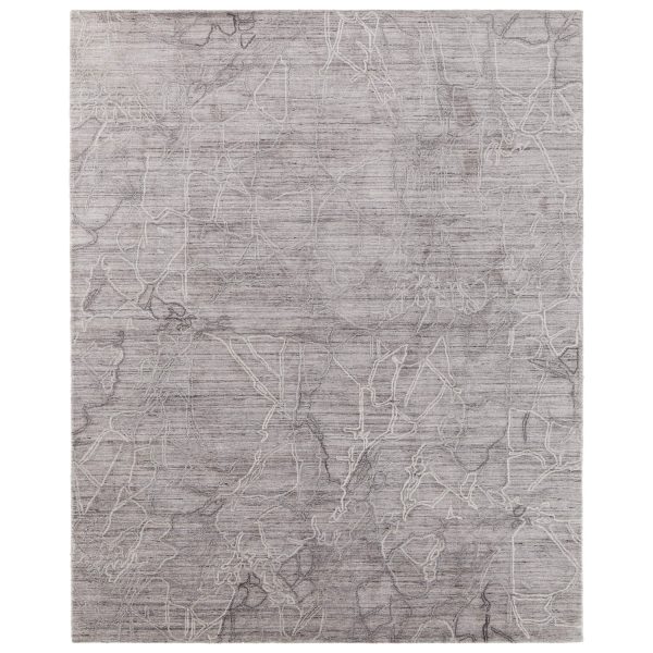 Feizy Rug Whitton 8890F, Gray Ivory Online Hot Sale