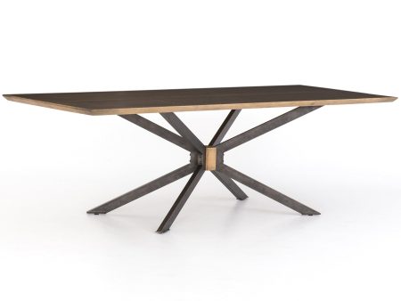 Spider 94  Dining Table, Bright Brass Clad For Cheap