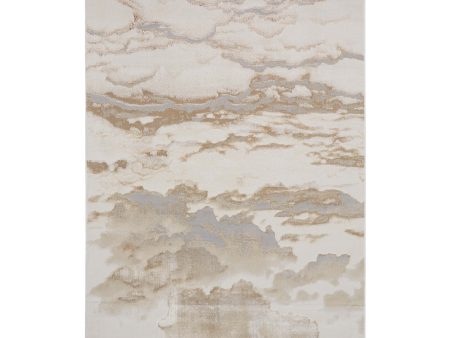 Feizy Rug Aura 3727F, Beige Gold Fashion