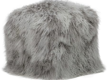 Tibetan Pouf, Ash Grey on Sale