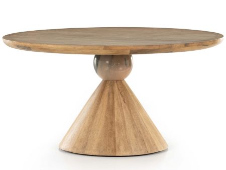 Bibianna Dining Table, Smoked Honey Blush Marble Online