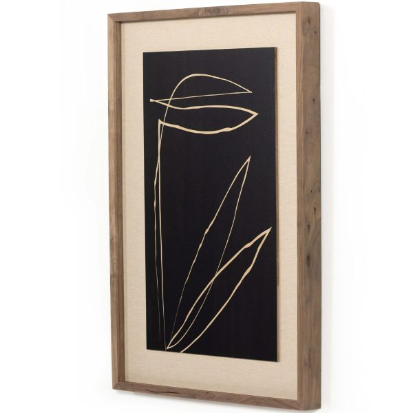 Abstract Botanic Line Drawing by Roseanne Kenny, Taupe For Discount