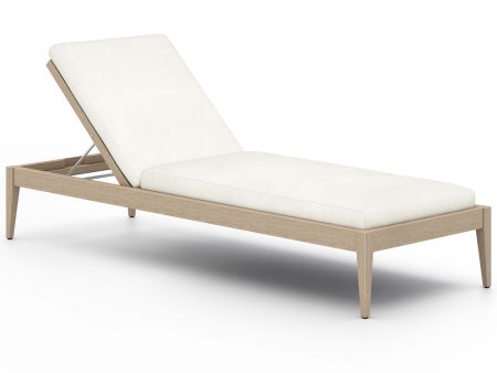 Sherwood Outdoor Chaise, Natural Ivory Washed Brown Online