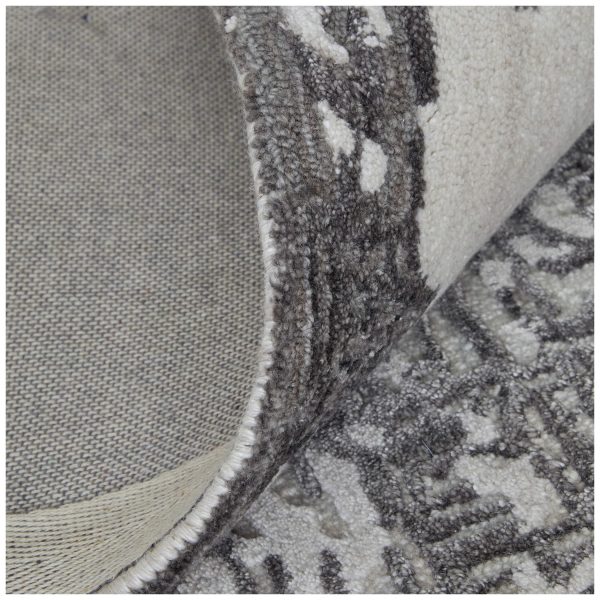 Feizy Rug Zarah 8917F, Ivory Charcoal Online now