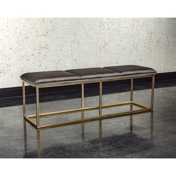 Alley Bench, Piccolo Pebble Rustic Bronze For Sale