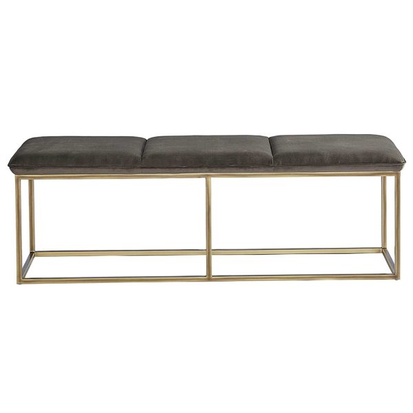 Alley Bench, Piccolo Pebble Rustic Bronze For Sale